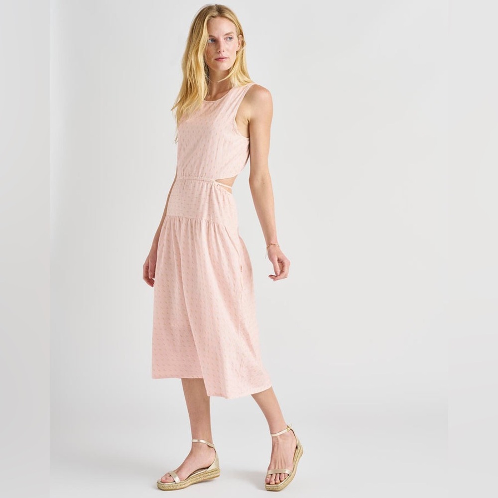 Splendid Renata Cut Out Sleeveless Midi Dress